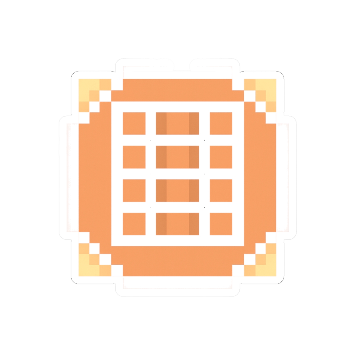 Minecraft Crafting Table Sticker | Iconic Pixel Vinyl Decal - Minecraft official Stickers merch