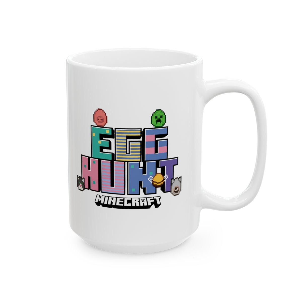 Minecraft Two-Tone Mug Egg Hunting Time - Minecraft official Mugs & Drinkware merch