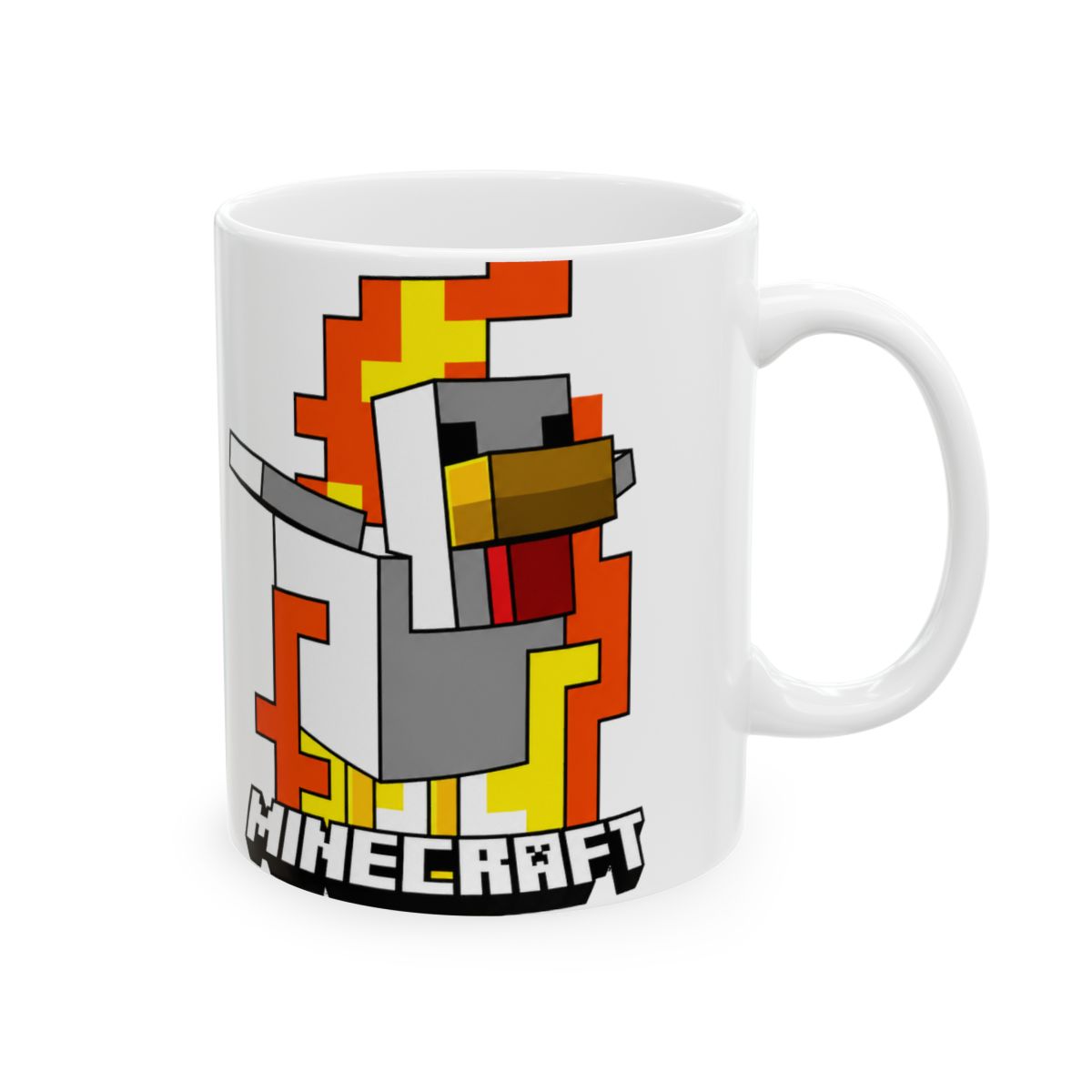 Minecraft Mug Fire Chicken