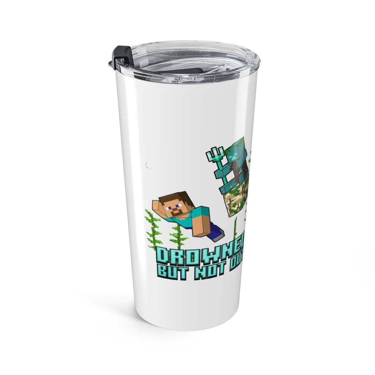 Minecraft Tumbler Drowned But Not Out - Minecraft official Mugs & Drinkware merch