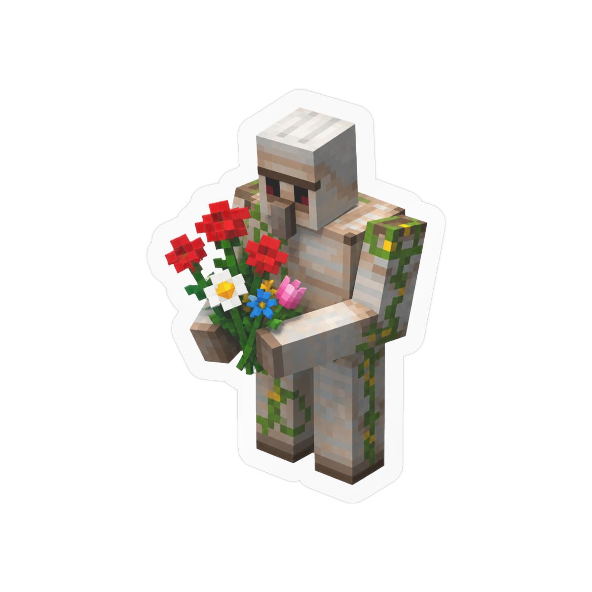 Iron Golem Sticker | Bold Minecraft Vinyl Decal