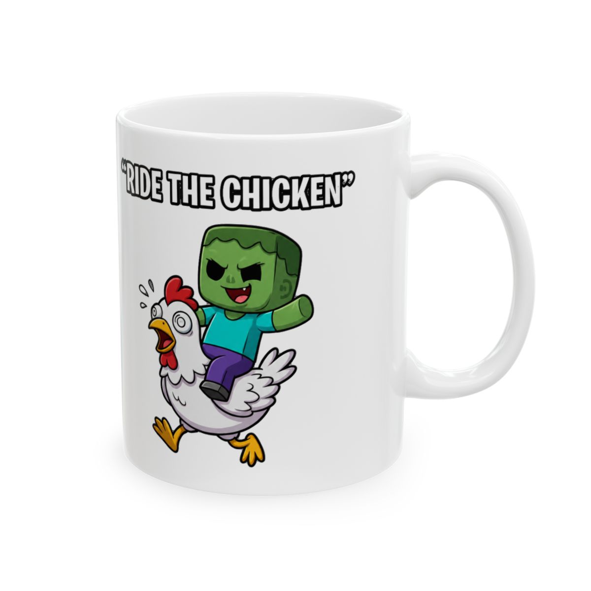 Minecraft Chicken Jockey Mug - Minecraft official Mugs & Drinkware merch