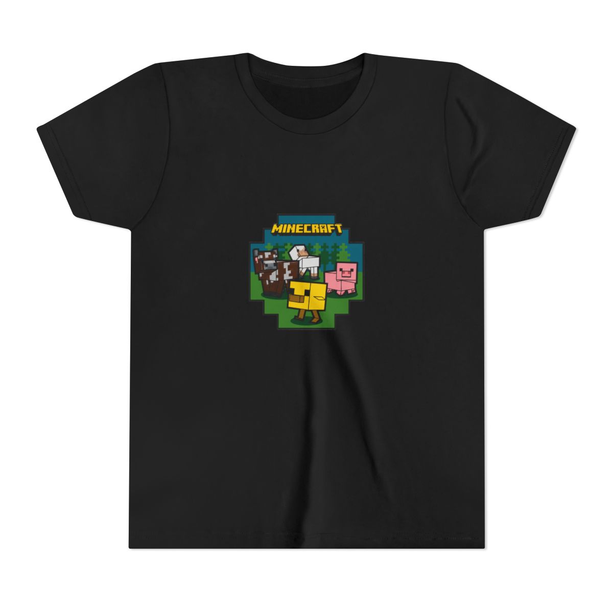 Minecraft Adult Kids T Shirt Farm Animals