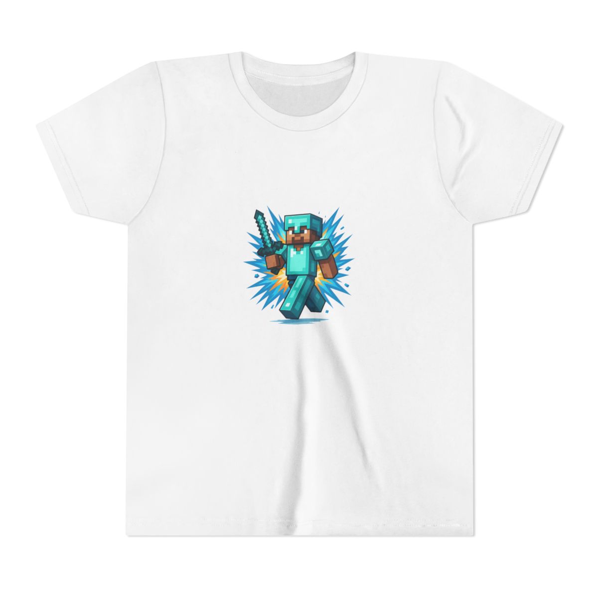 Minecraft Steve Diamond Armor Kids T-Shirt