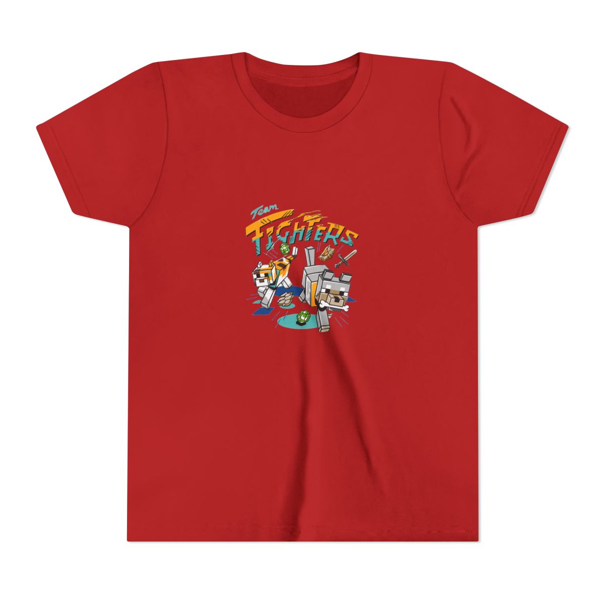 Minecraft Kids T Shirt Team Fighters